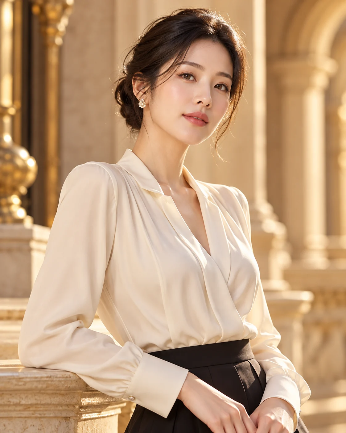 가상의 성인 여성 패션 모델 AI 화보