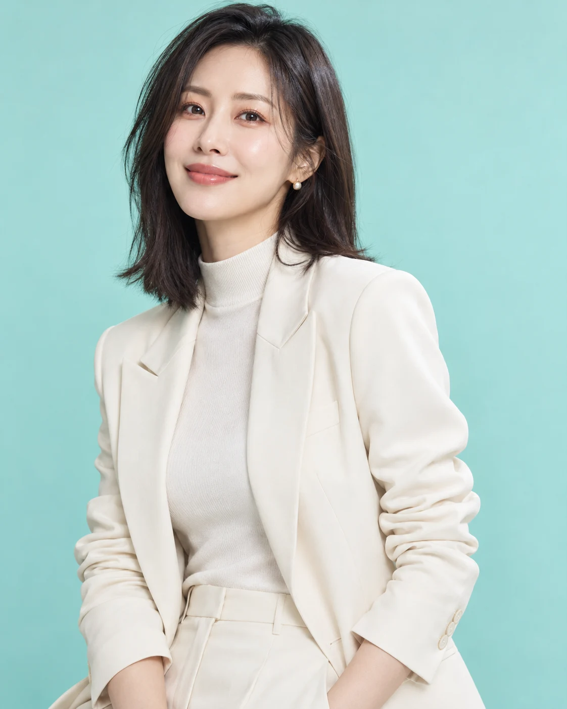 가상의 성인 여성 패션 모델 AI 화보
