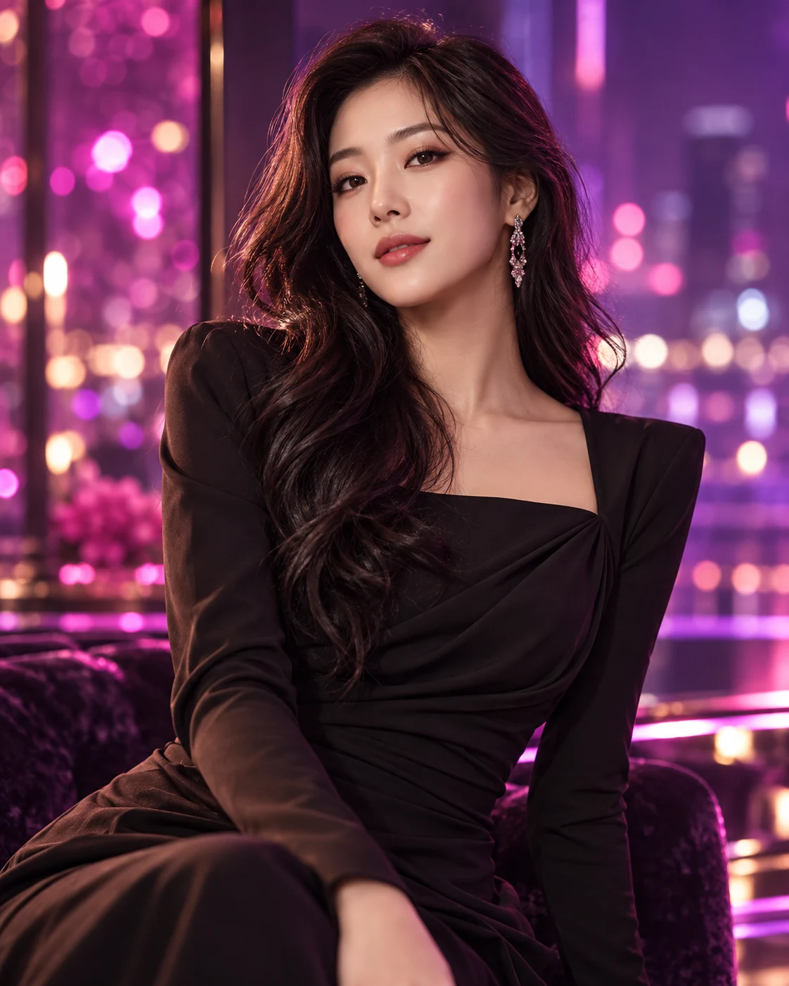 가상의 성인 여성 패션 모델 AI 화보